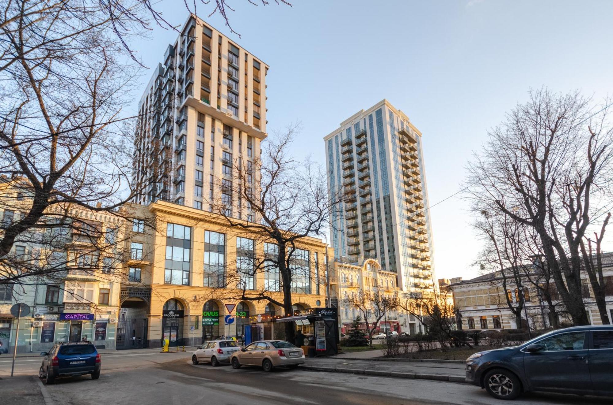 Petrovdom Apartments 12-131B In Rc "Yaroslaviv Grad", Bulvarno-Kudriavska 17B Kiev Exterior foto